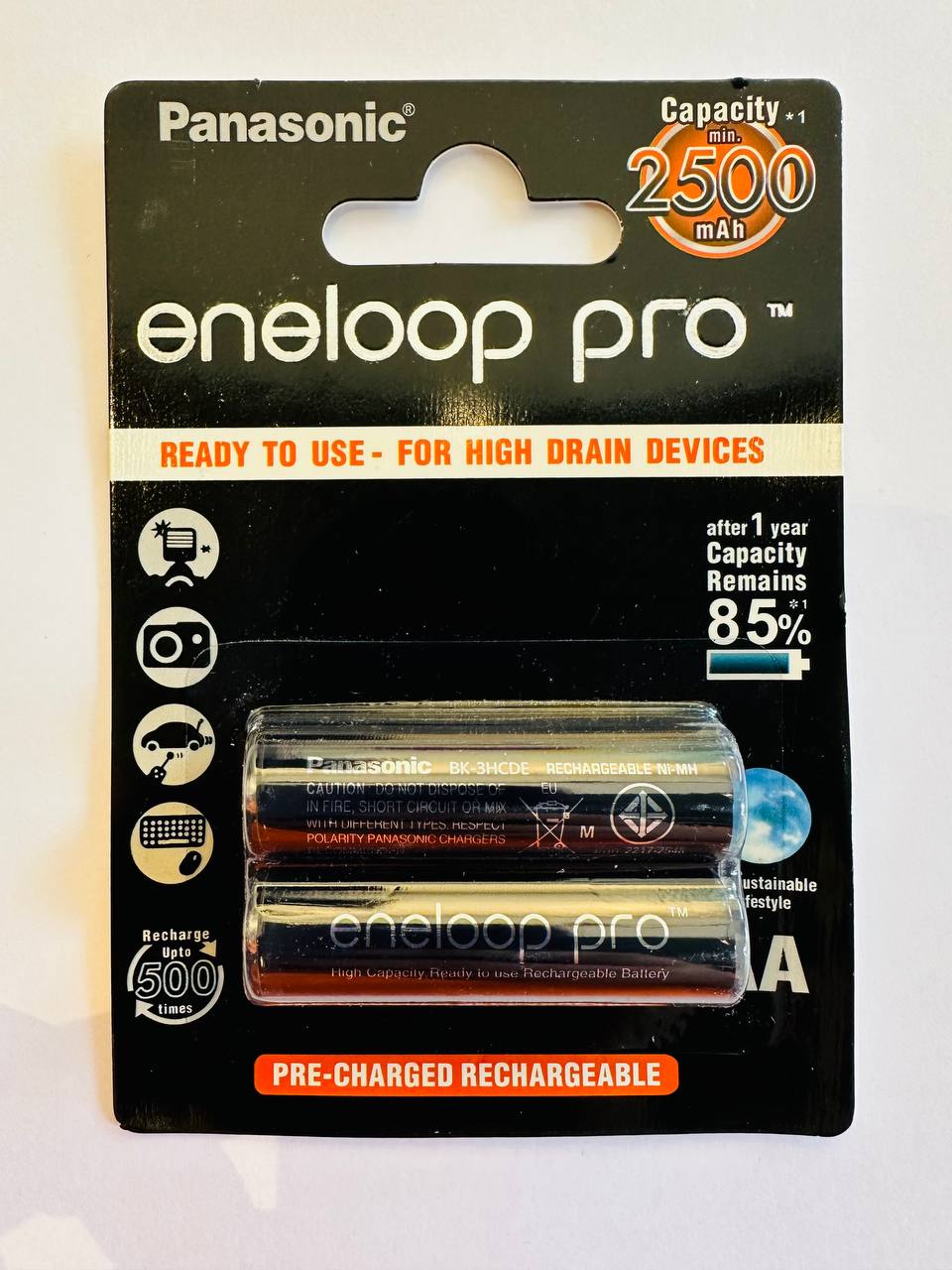 باتری قلمی قابل شارژ پاناسونیک مدل انلوپ 2550mAh