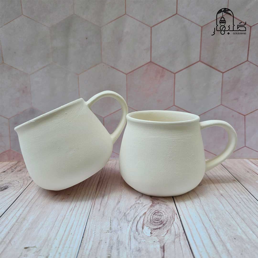 ماگ فندقی سرامیک خام