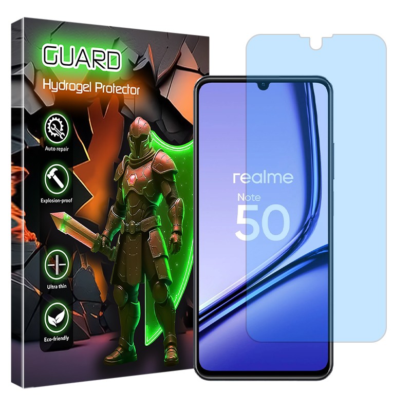 گلس ریلمی نوت 50 مخصوص چشم های حساس و عینکی ها (گلس بلوکات آنتی بلو Realme Note 50) برند Guard