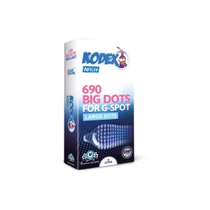 کاندوم ناچ کدکس Big Dots خاردار درشت 10 عددی