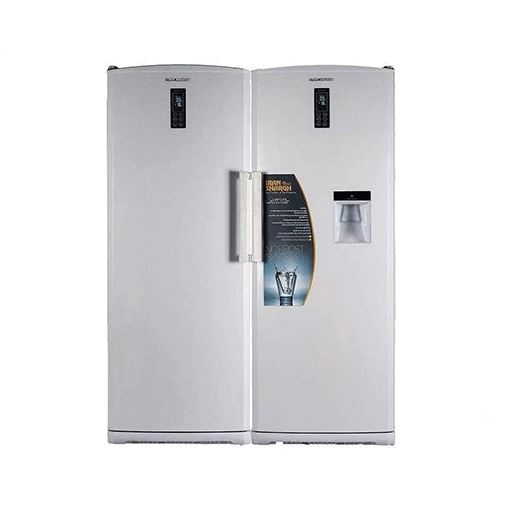 یخچال و فریزر دوقلو ایران شرق مدل A14-NO-RF-23B-A23-NO-FR-23B رنگ سفید چرمی