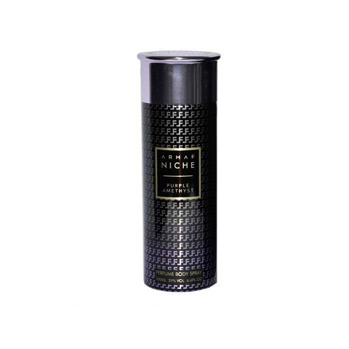 بادی اسپری پرفیوم زنانه آرماف نیچه مدل Purple Amethyst حجم 200 میلی لیتر