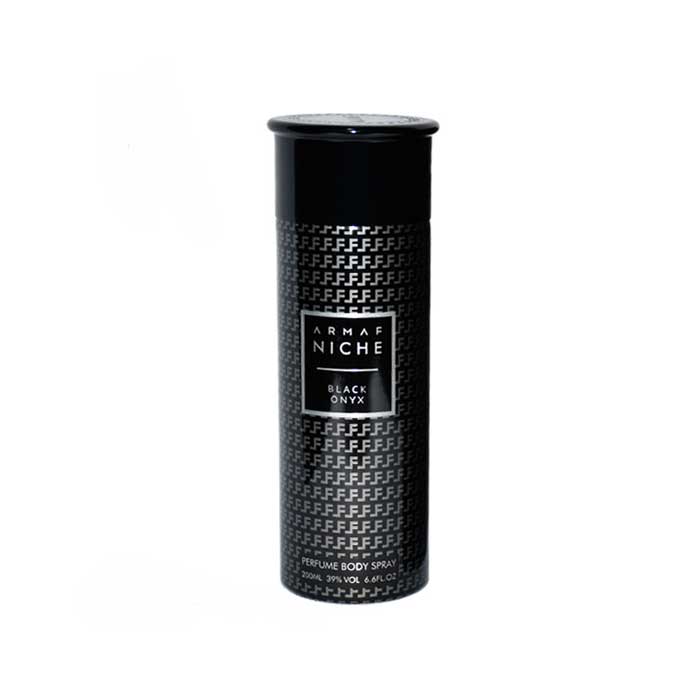 بادی اسپری پرفیوم آرماف نیچه مدل Black Onyx حجم 200 میلی لیتر
