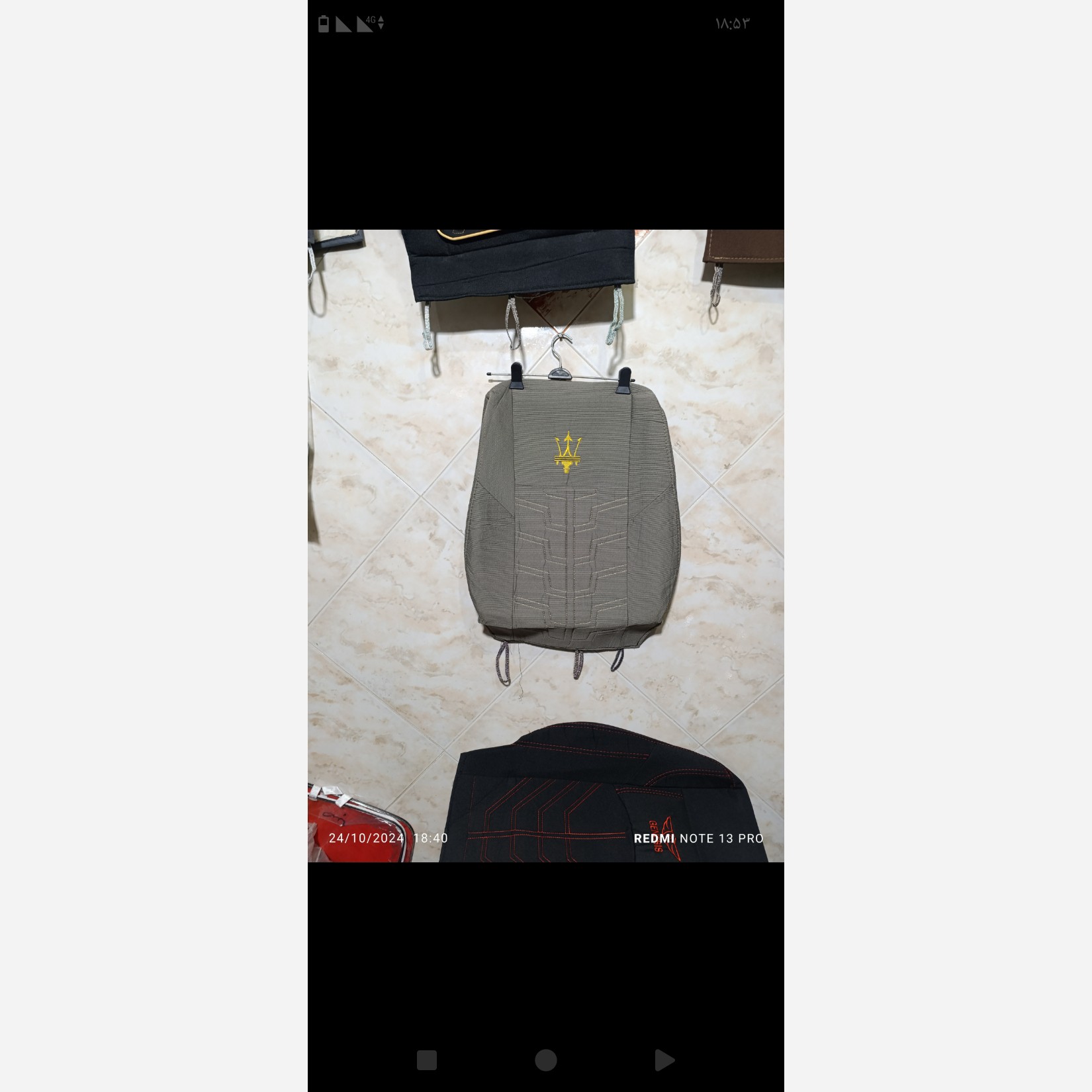 روکش صندلی پژوه آردی وپژو روآ پارچه ای باکیفیت رنگ های مختلف ا (پس کرایه)
