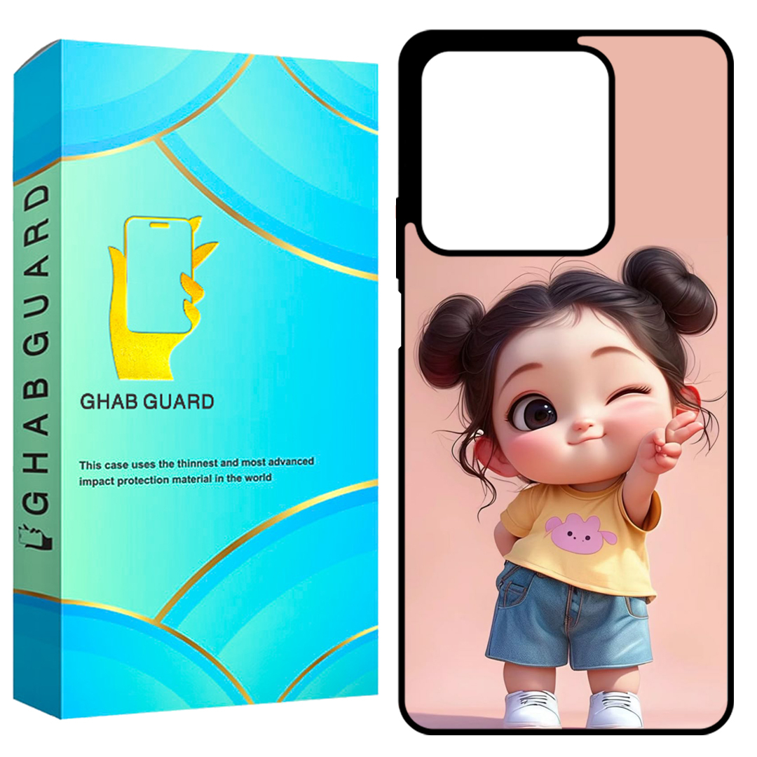 کاور قاب گارد طرح دختر Girl مناسب برای گوشی موبایل شیائومی Redmi Note 13 4G