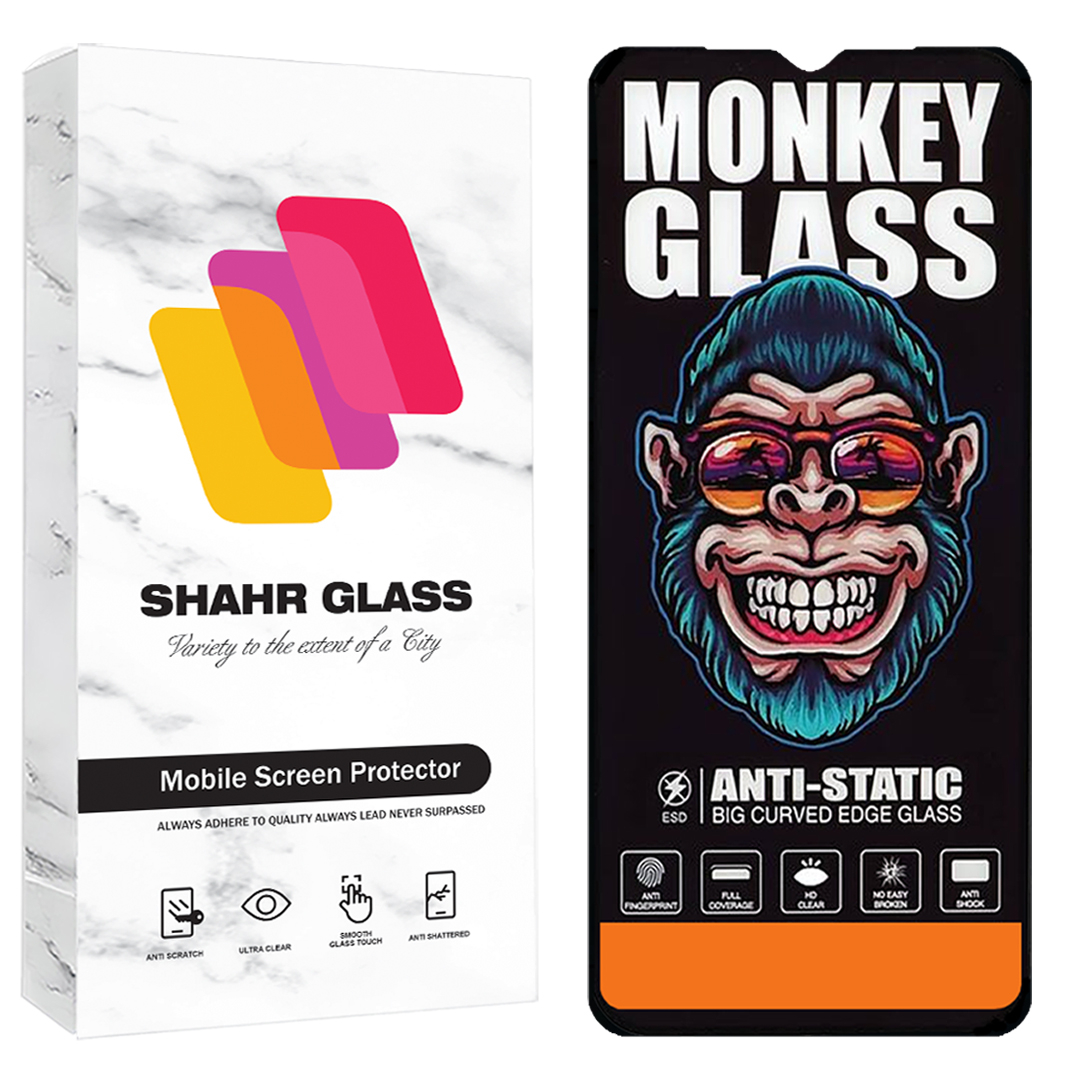 محافظ صفحه نمایش شهر گلس مدل آنتی استاتیک مانکی AntiStatic Monkey مناسب برای گوشی موبایل شیائومی Redmi 9 / Redmi 9A / R