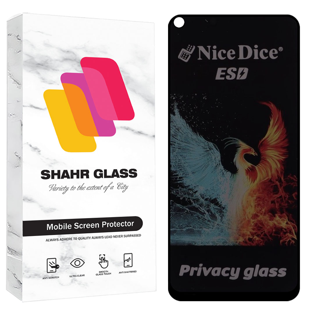 محافظ صفحه نمایش شهر گلس مدل فول پرایوسی نایس دایس Full Privacy Nice Dice ESD  مناسب برای گوشی موبایل سامسونگ Galaxy A11
