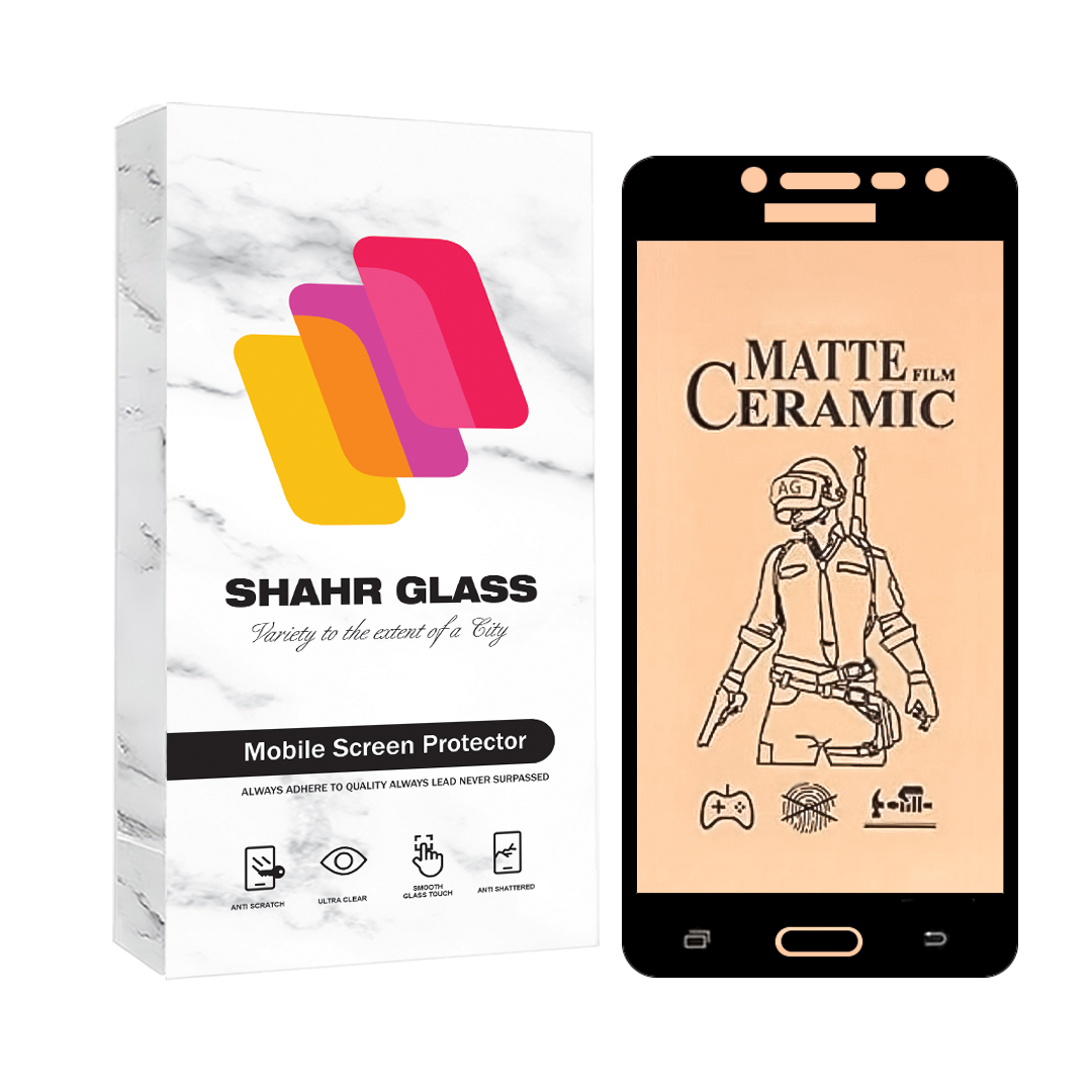 محافظ صفحه نمایش شهر گلس مدل سرامیک مات Ceramic Matte مناسب برای گوشی موبایل سامسونگ Galaxy J2 Prime / Grand Prime Plus