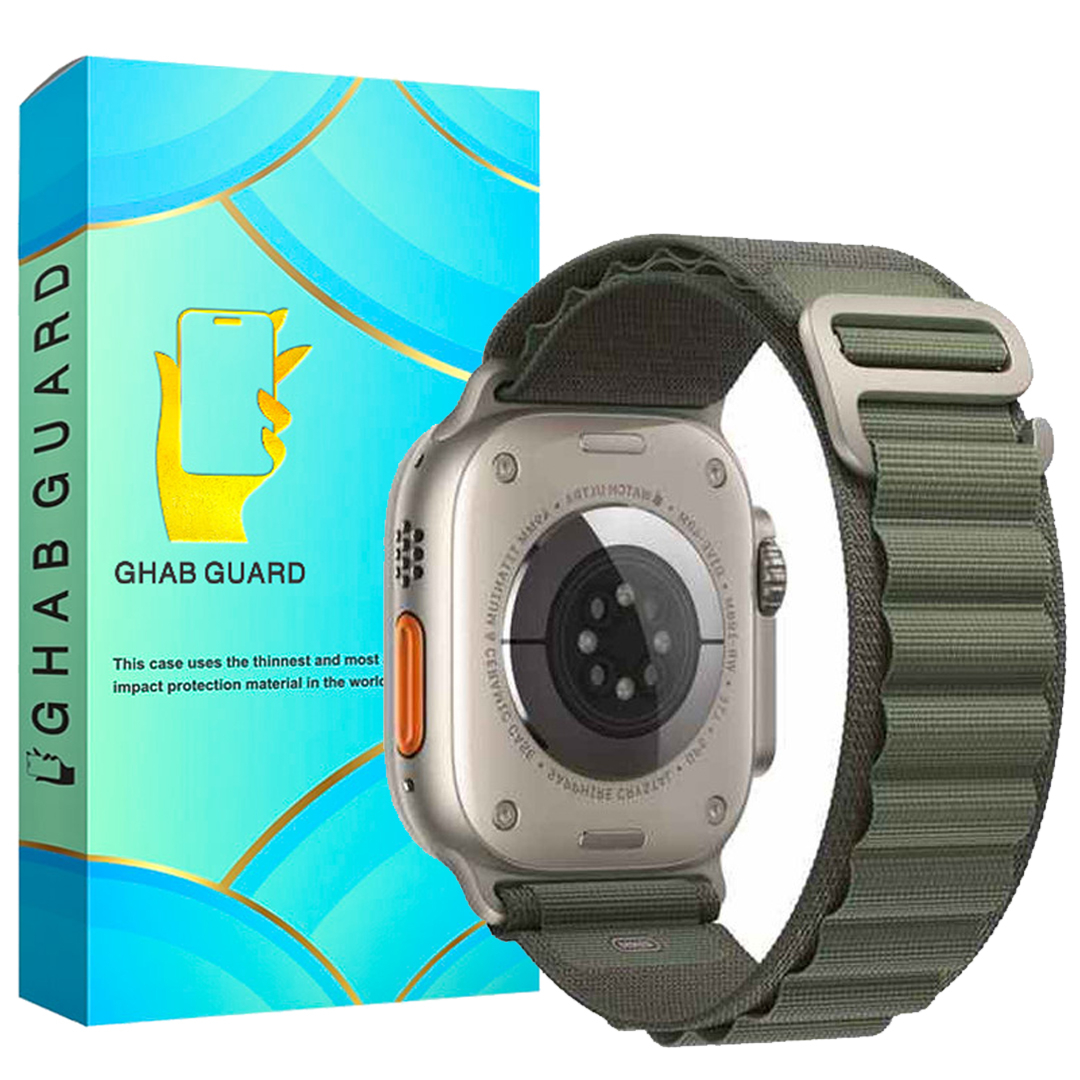 بند قاب گارد مدل پارچه ای آلپاین Parcheyi Alpine مناسب برای اپل واچ Watch Series 9 45mm