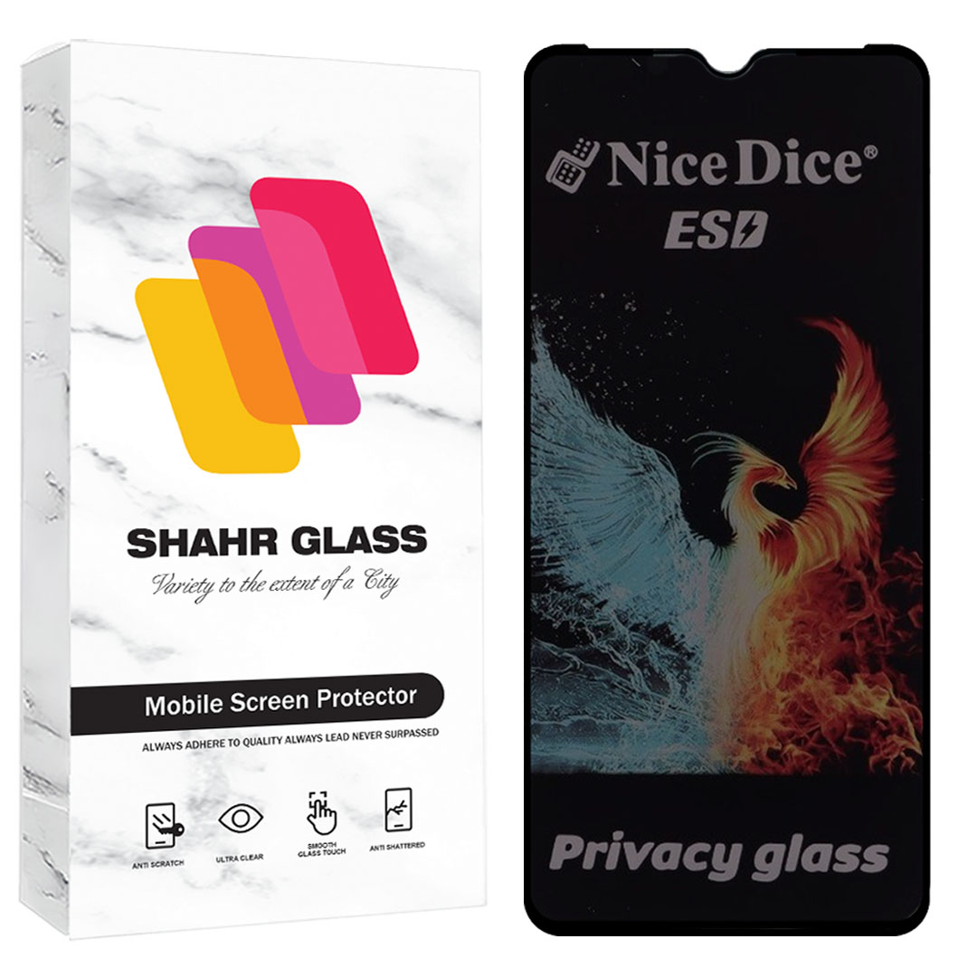 محافظ صفحه نمایش شهر گلس مدل فول پرایوسی نایس دایس Full Privacy Nice Dice ESD مناسب برای گوشی موبایل سامسونگ Galaxy A32