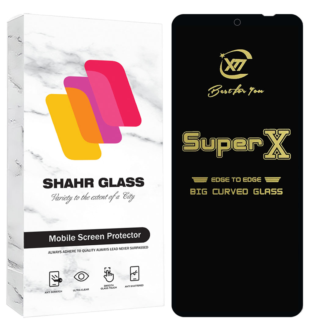 محافظ صفحه نمایش شهر گلس مدل سوپر ایکس SuperX مناسب برای گوشی موبایل شیائومی Redmi Note 12 4G / Redmi Note 12 5G / Poco