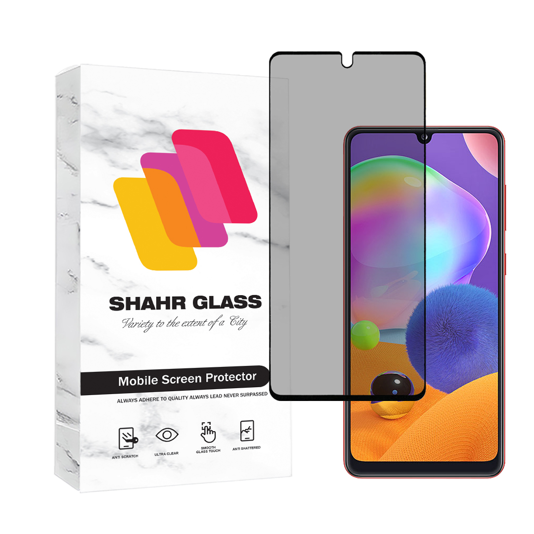 محافظ صفحه نمایش شهر گلس مدل فول حریم شخصی Full Privaci مناسب برای گوشی موبایل سامسونگ Galaxy A31 / A32 4G / M32 4G / A3