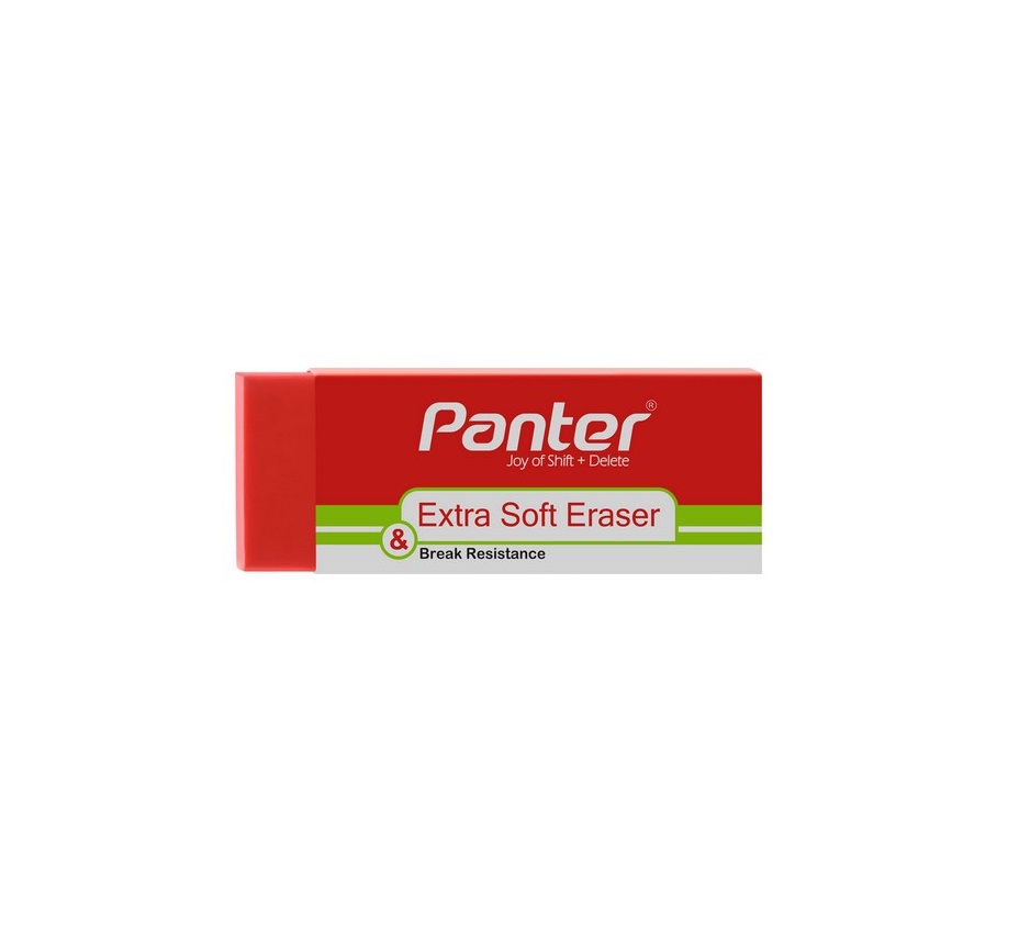 پاک کن قرمز بزرگ پنتر مدل Extra Soft E130