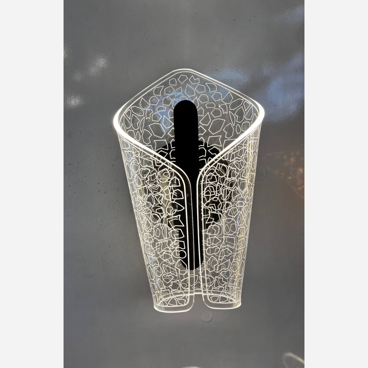 چراغ خواب دیواری مدرن طرح چند ضلعی
