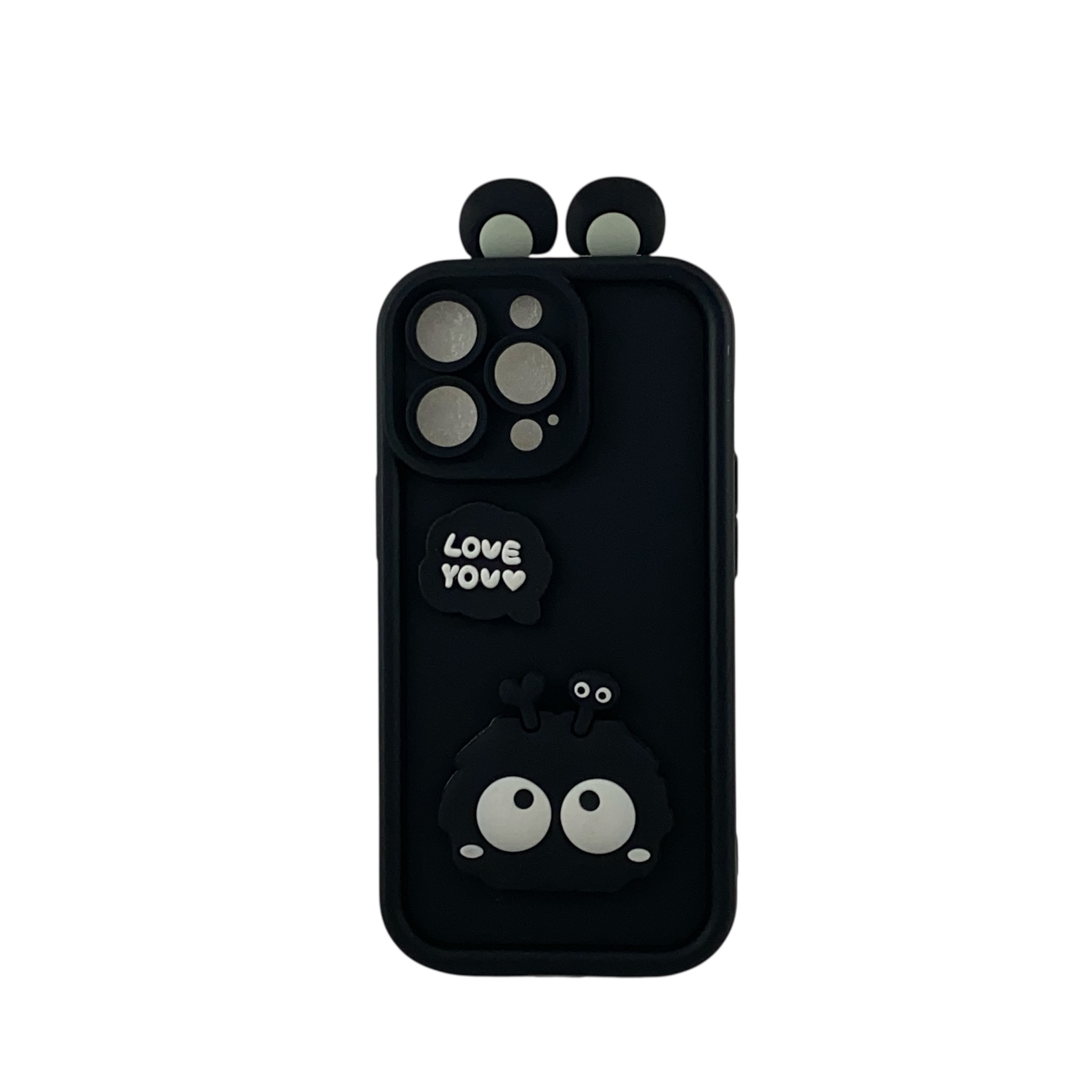 قاب گوشی اپل iPhone 13 Pro کد 2504 طرح میکروب هپل | عروسکی سیلیکونی