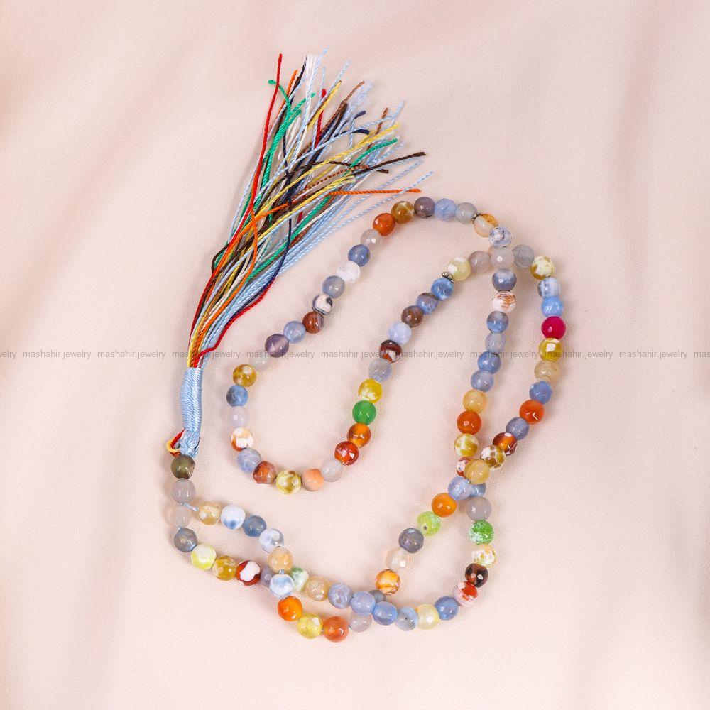 تسبیح عقیق سلیمانی کد 7422