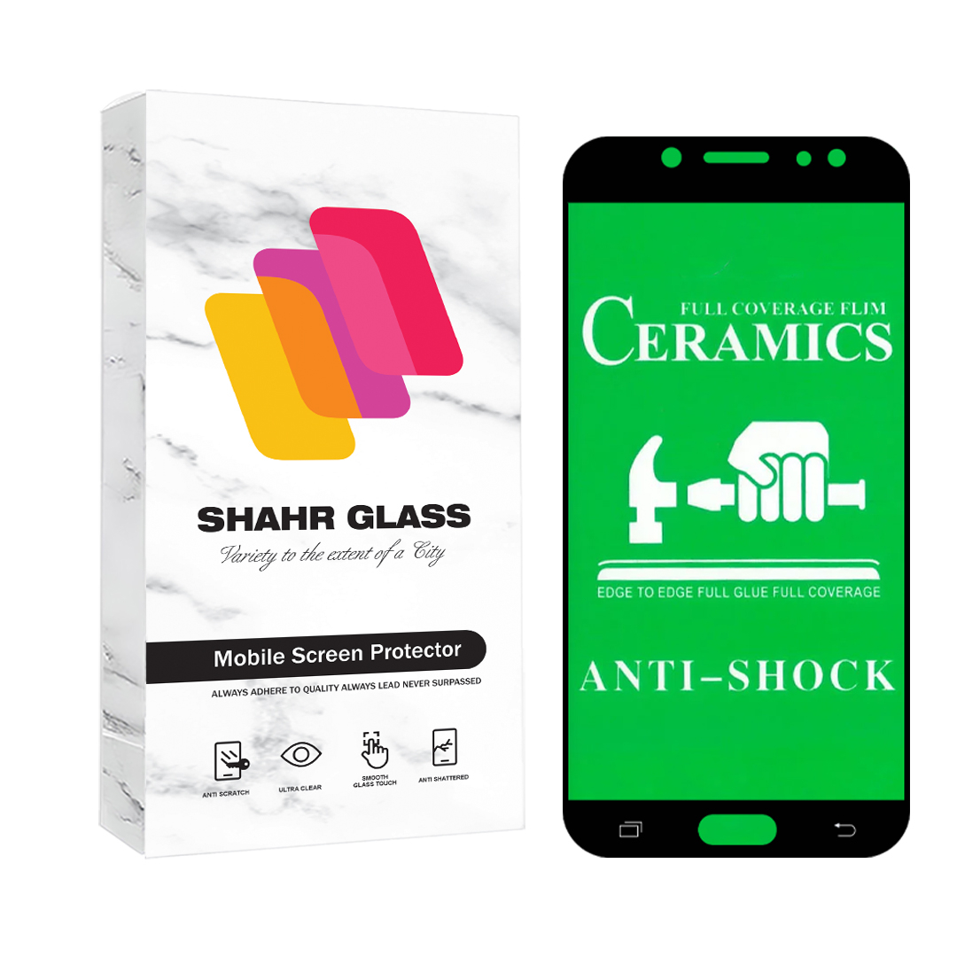 محافظ صفحه نمایش شهر گلس مدل سرامیک شفاف Ceramic Clear مناسب برای گوشی موبایل سامسونگ galaxy J7 2017 / J7 Pro / J730