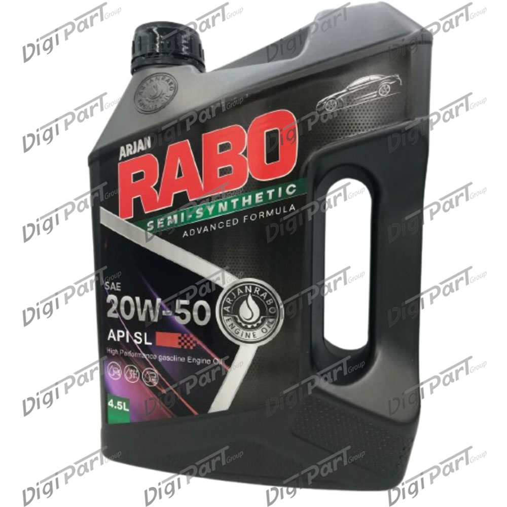 روغن موتور رابو مدل20W-50 SL حجم 4.5 لیتری