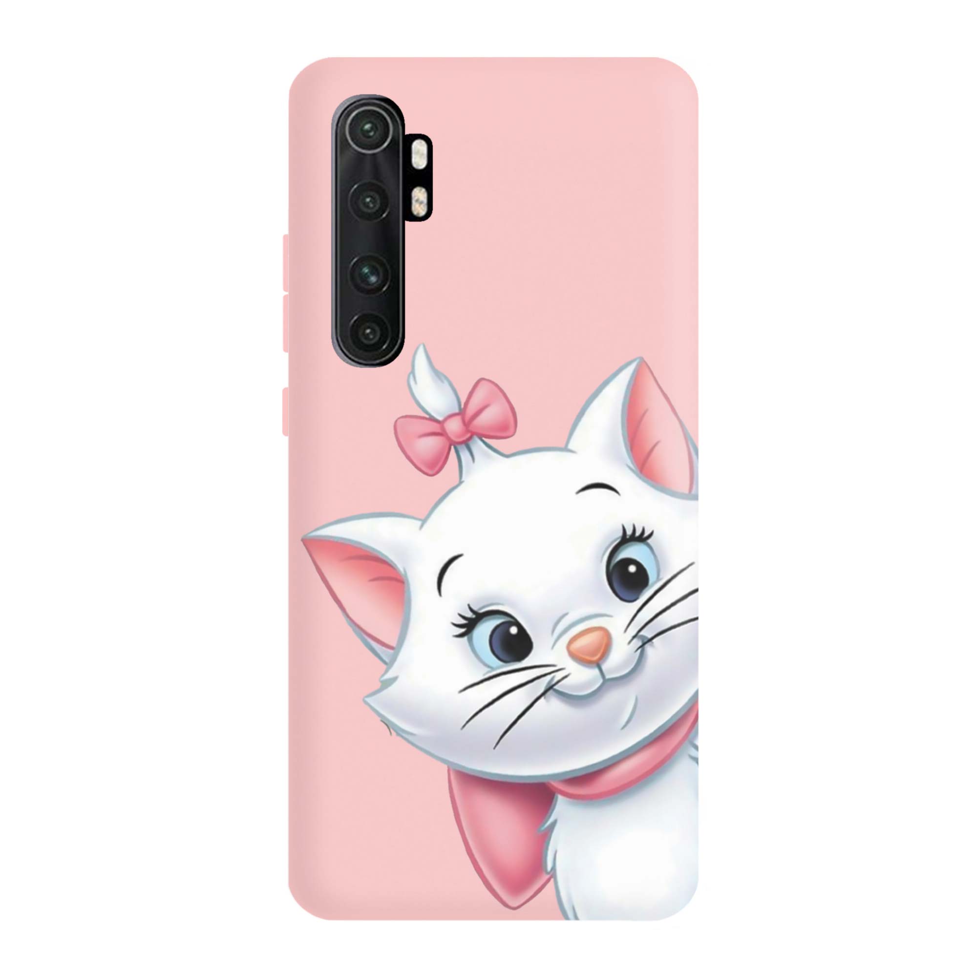 قاب گوشی شیائومی MI NOTE 10 LITE طرح گربه صورتی