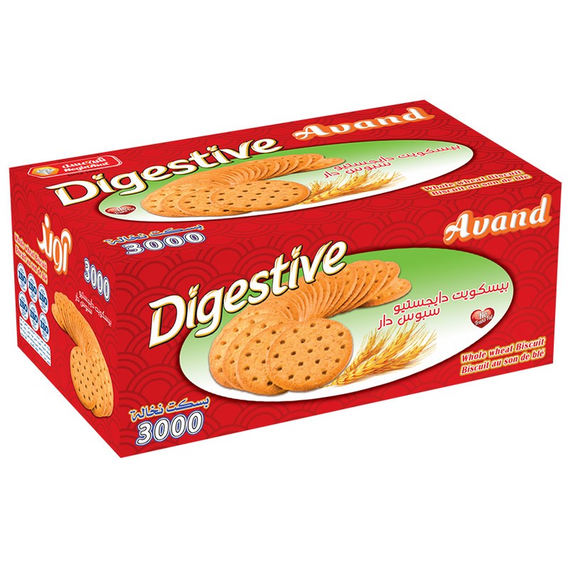 بیسکویت 3000 دایجستیو  آوند - 2800 گرم