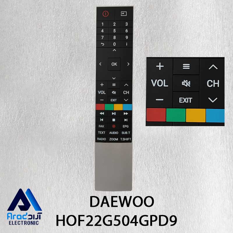 کنترل اصلی تلویزیون دوو (غیر هوشمند) HOF22G504GPD9