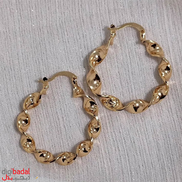 گوشواره گرد وای اس ایکس مدل مارپیچ