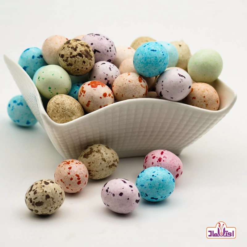شکلات سنگی بلدرچینی 100 گرمی (جیلی بیلی) سطلی