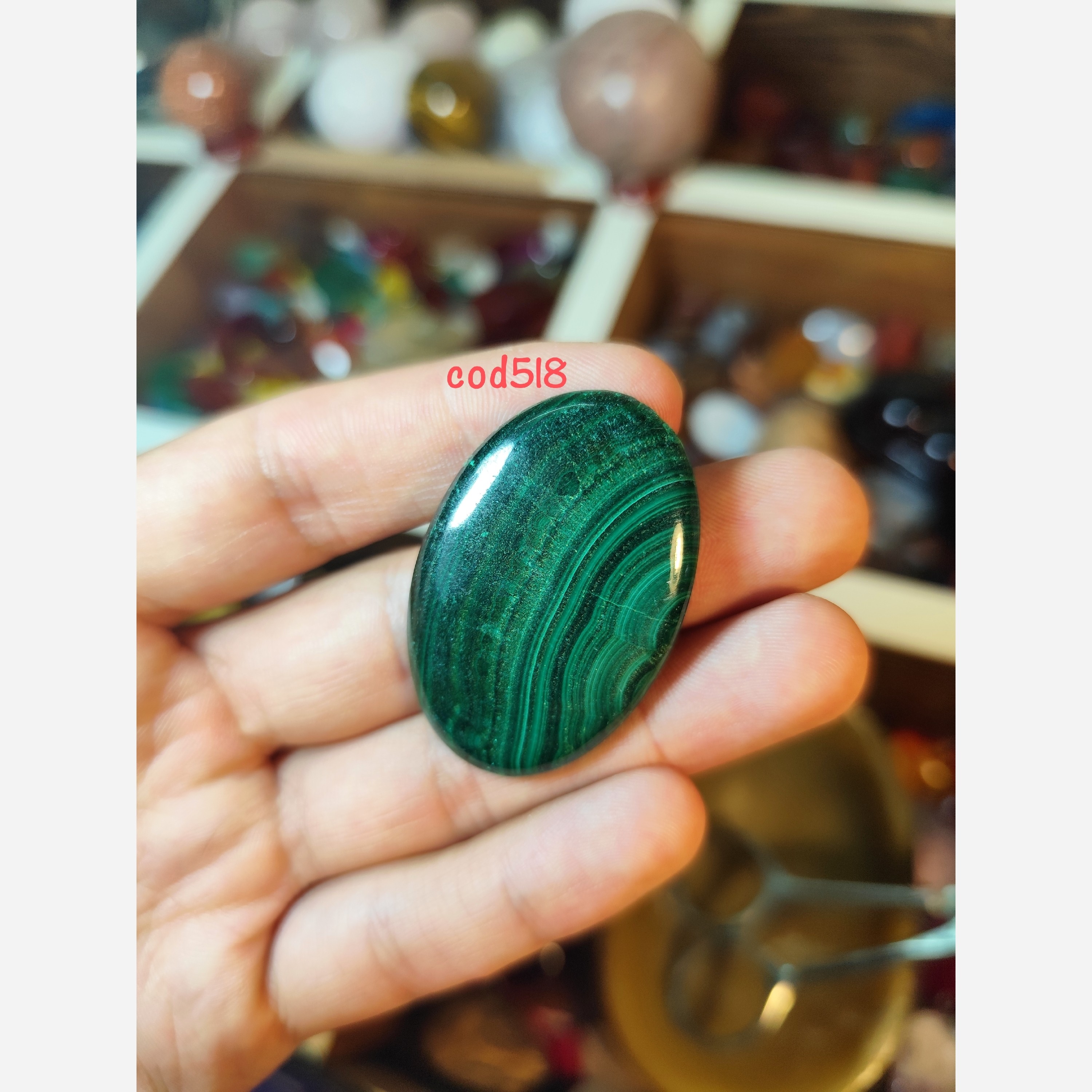 سنگ مالاکیت کلکسیونی کد28