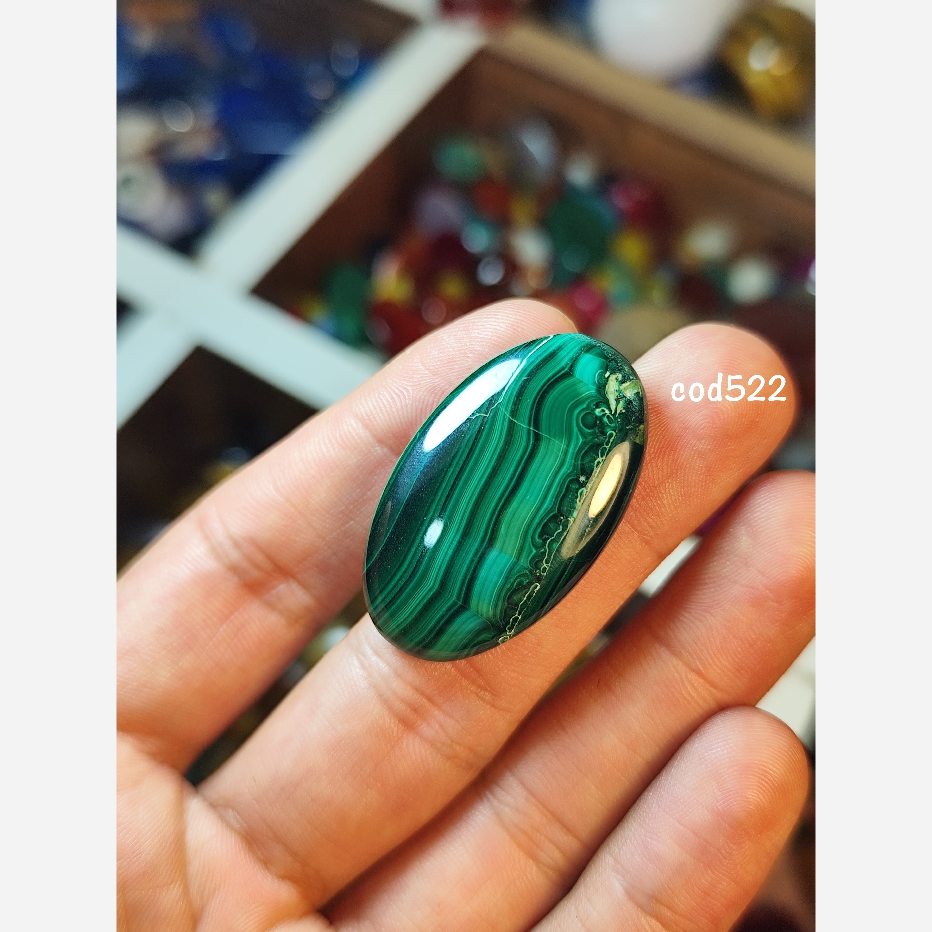 سنگ مالاکیت کلکسیونی کد24