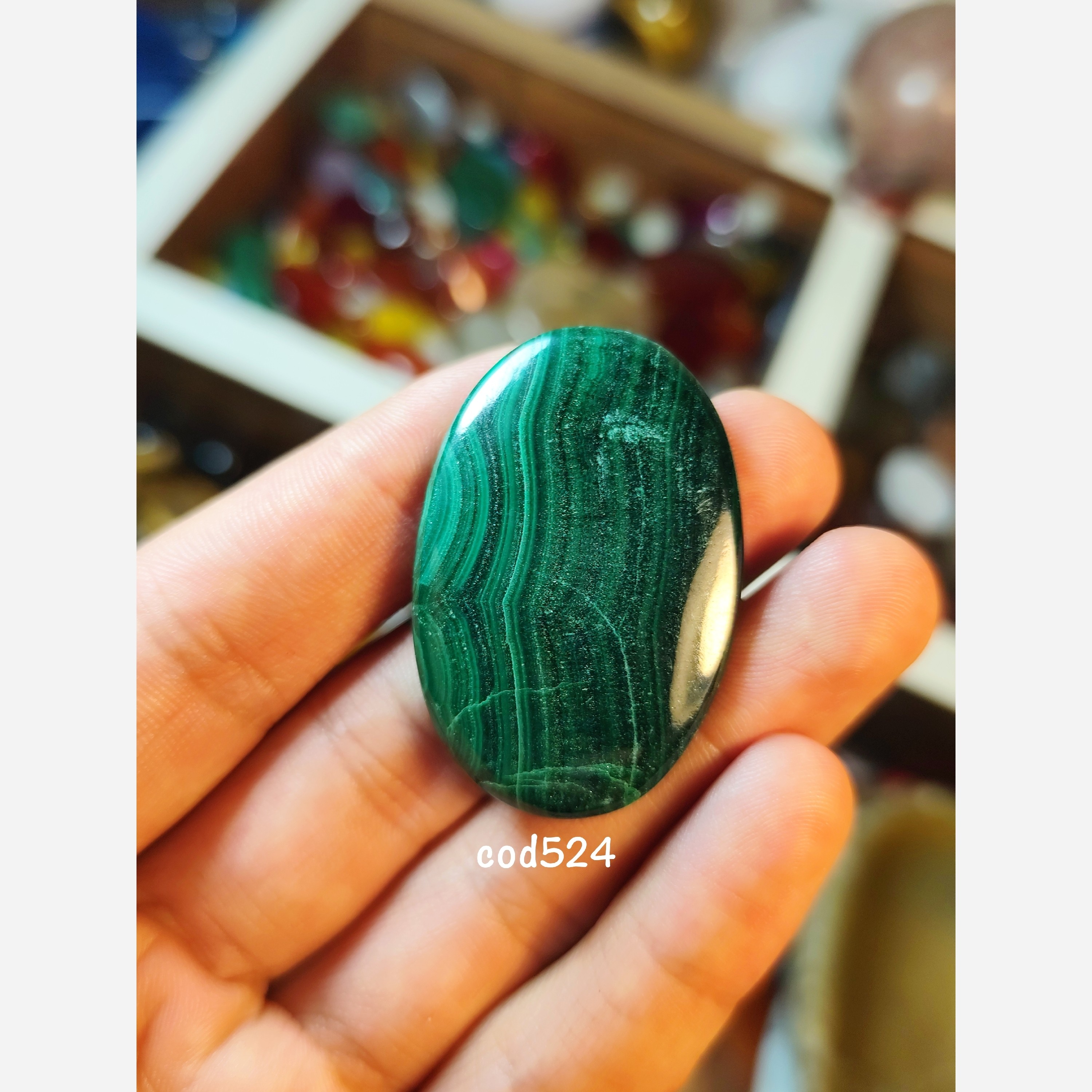 سنگ مالاکیت کلکسیونی کد22
