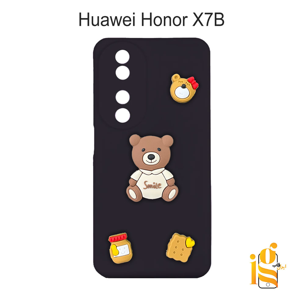قاب دخترانه خرس پاستیلی برای گوشی هوآوی Honor X7B