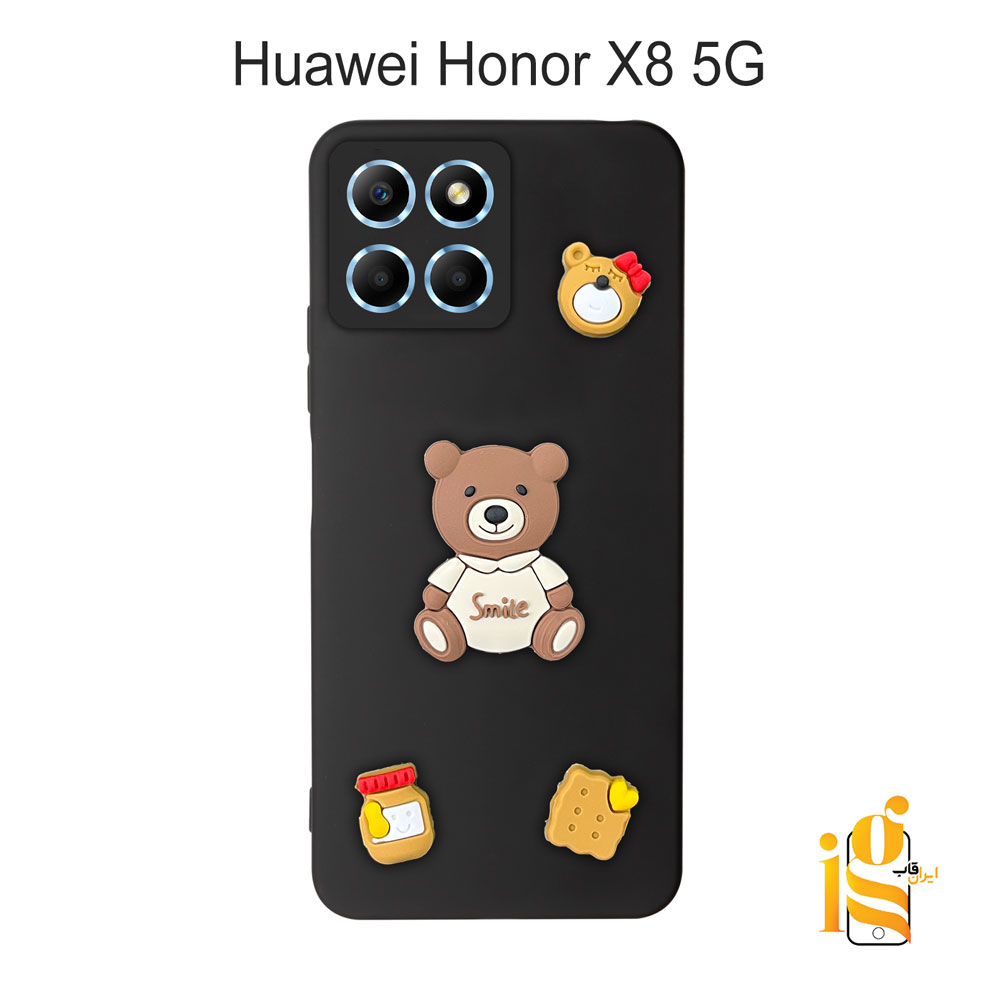 قاب دخترانه خرس پاستیلی برای گوشی هوآوی Honor X8 5G