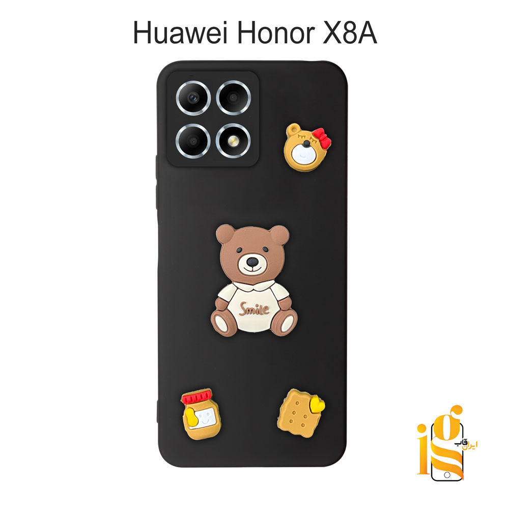 قاب دخترانه خرس پاستیلی برای گوشی هوآوی Honor X8A