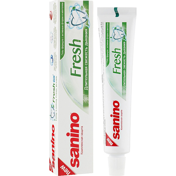 خمیر دندان سانینو مدل Fresh حجم 50 میل