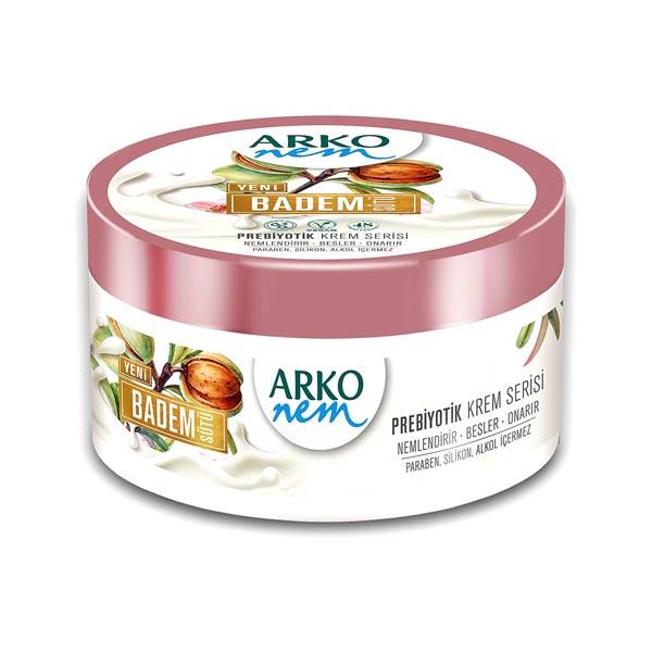 کرم مرطوب کننده آرکو Arko پرو بیوتیک حاوی شیر بادام 250 میل