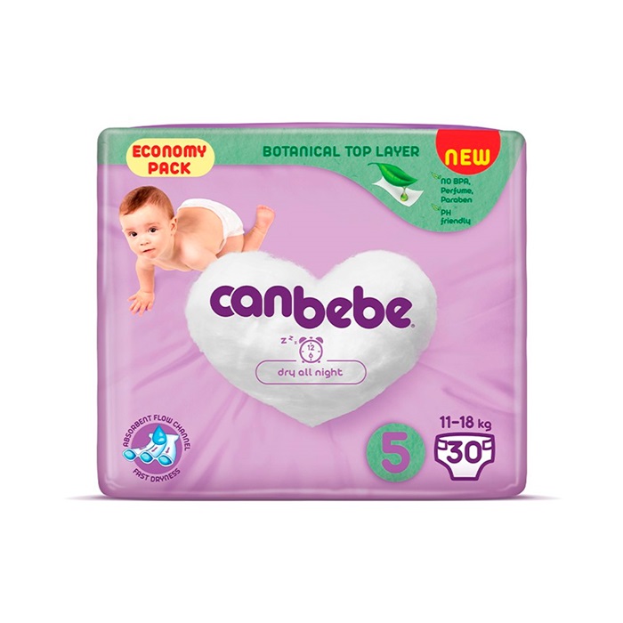 پوشک بچه جان به به سایز 5 بسته 30 عددی