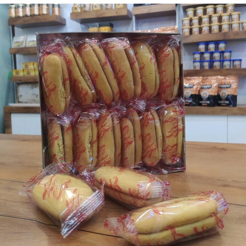 کلوچه خوانساری زعفرانی سیغات بسته 24 عددی 700 گرمی(12جفت)