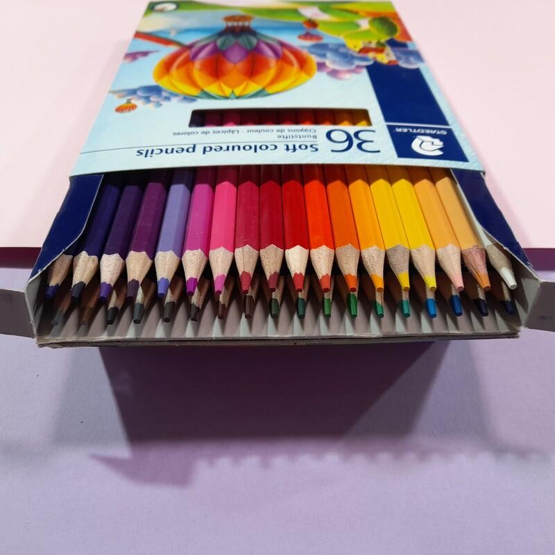 مداد رنگی استدلر 36 رنگ جعبه مقوایی
