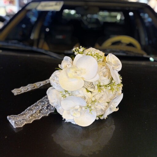 دسته گل عروس مصنوعی. دسته گل عروس . دسته گل مصنوعی عروس . دسته گل عروس ترکیبی . دسته گل عروس ارکیده. گل لمسی