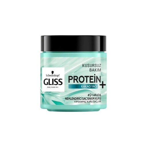 ماسک مو پروتئین گلیس GLISS آبی برای مرطوب کنندگی و مراقبت از مو حجم 400 میل