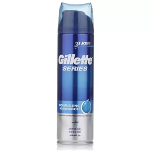 ژل اصلاح ژیلت 200 میلی لیتر مدل Gillette Moisturzingg همراه کره کاکائو 