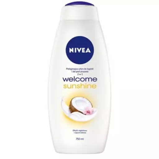 شامپو بدن کرمی نیوآ nivea مدل welcome sunshine محصول آلمان حجم 750 میل