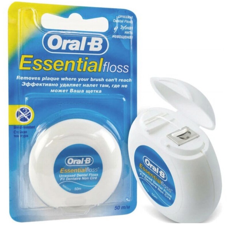 نخ دندان اورال بی 50 متر اصلی 
ESSENTIAL FLOSS oral-b simple dental floss
