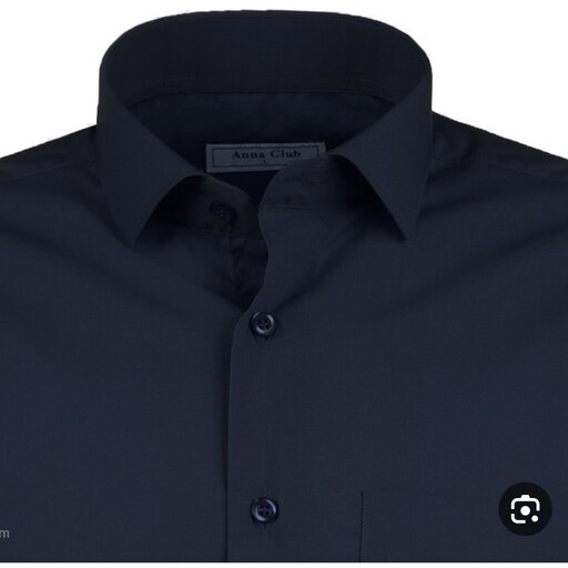 پیراهن تترون  مردانه تک رنگ 3 سایزL XL XXL جنس حرفه ای  و رنگ ثابت با لایی یقه ترک در دو رنگ کرم و سرمه ای