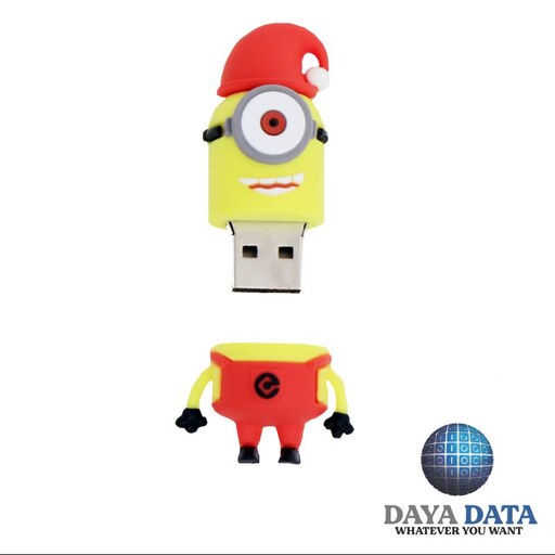 فلش مموری فانتزی دایا دیتا مینیون کریسمس مدلPC1012-3 ظرفیت32GB-USB2 رنگ قرمز