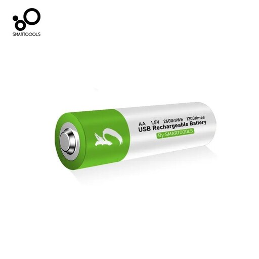 باتری قلمی AA قابل شارژ با کابل Type C ظرفیت 2600mAh بسته دو عددی