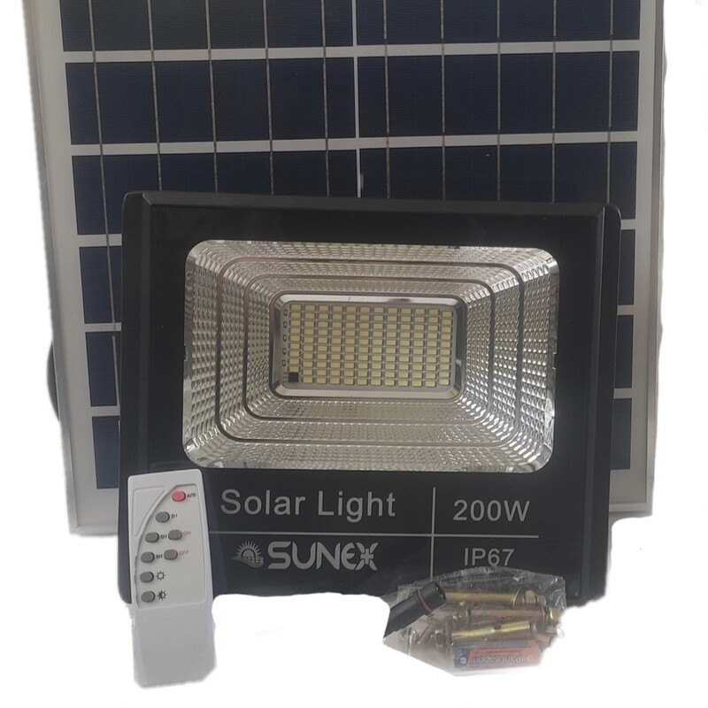 پروژکتور خورشیدی مدل سانکس کد JBP-200W-S ظرفیت 200 وات