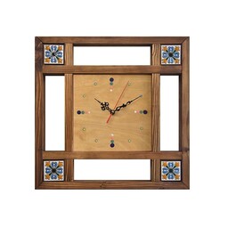 ساعت دیواری چوبی ساعت دیواری سنتی ساعت دیواری کلاسیک ساعت دیواری مربعی ساعت دیواری هنری 