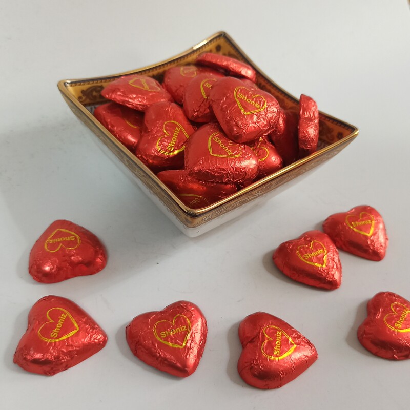 شکلات قلبی قرمز  78درصد شونیز(500گرم)