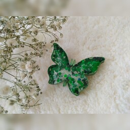 گیره مو رزینی مدل butterfly 